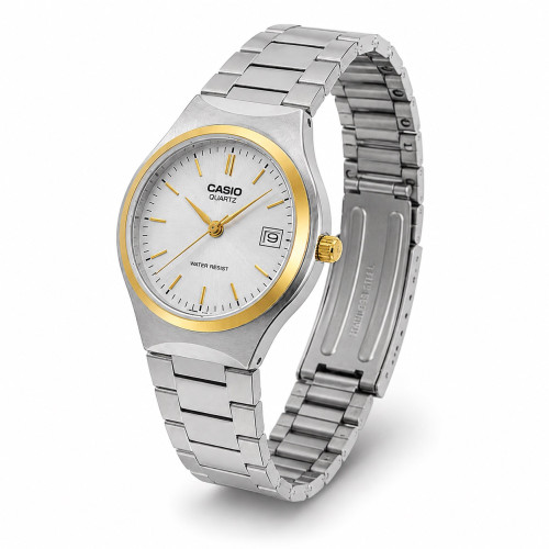 Женские часы Casio LTP-1170G-7A с двухцветным браслетом и датой