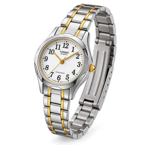 Женские часы Casio LTP-1275SG-7B кварцевые биколорные с минеральным стеклом
