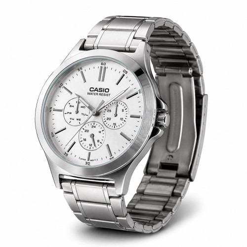 Мужские часы Casio MTP-V300D-7A на металлическом браслете