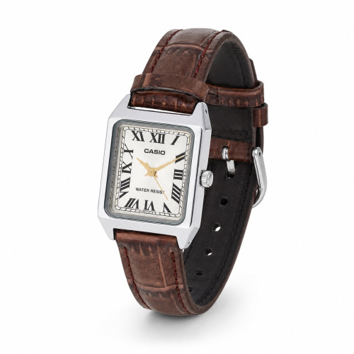 Женские часы Casio LTP-V007L-9B с кожаным корешком