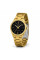Жіночий годинник Casio LTP-V005G-1B кварцовий золотистий з чорним циферблатом