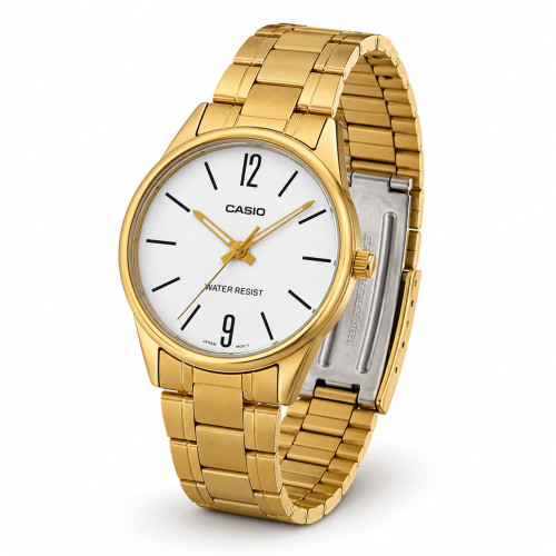 Женские часы Casio LTP-V005G-7B кварцевые золотистые