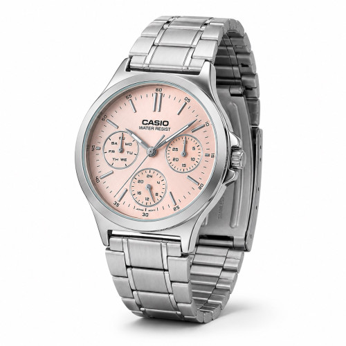 Жіночий годинник Casio LTP-V300D-4A на сталевому браслеті