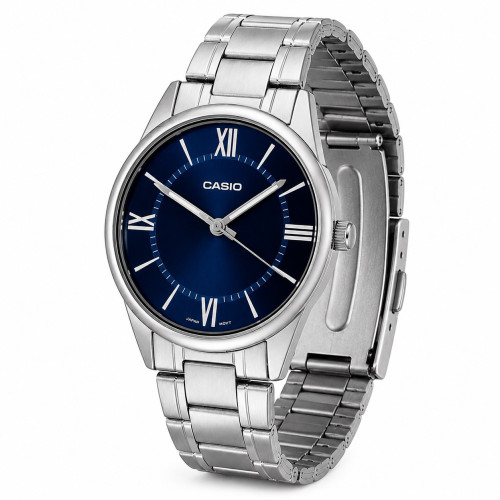 Мужские часы Casio MTP-V005D-2B5 кварцевые синий циферблат