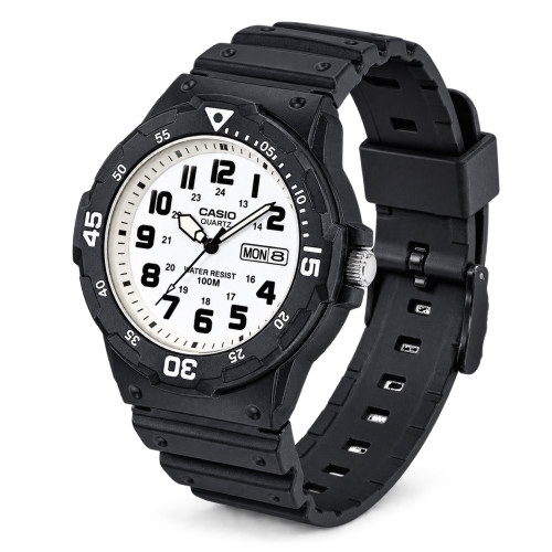 Мужские часы Casio MRW-200H-7B водонепроницаемые 10 ATM черные