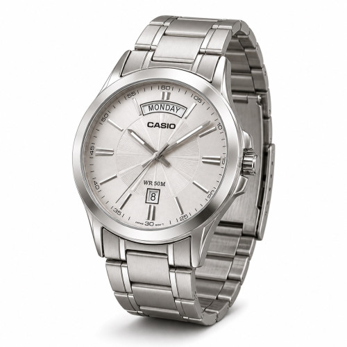 Мужские кварцевые часы Casio MTP-1381D-7A со стальным браслетом