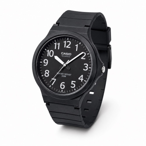 Чоловічий годинник Casio MW-240-1B кварцовий водонепроникний 5 ATM чорний