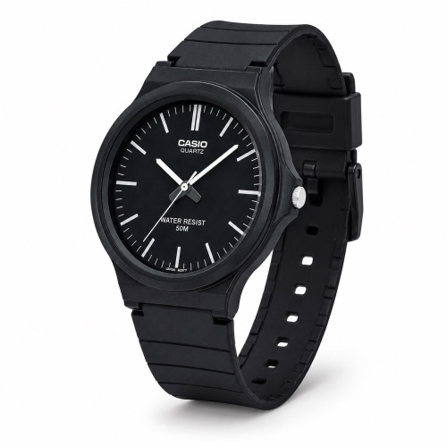 Чоловічий годинник Casio MW-240-1E кварцовий водонепроникний чорний