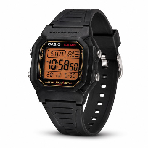 Мужские часы Casio W-800HG-9A электронные водонепроницаемые 10 ATM