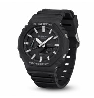 Чоловічий тактичний годинник Casio GA-2100-1A водонепроникний 20 ATM чорний