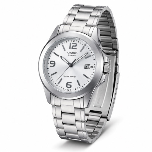 Чоловічий годинник Casio MTP-1215A-7A з нержавіючої сталі та люмінесценцією