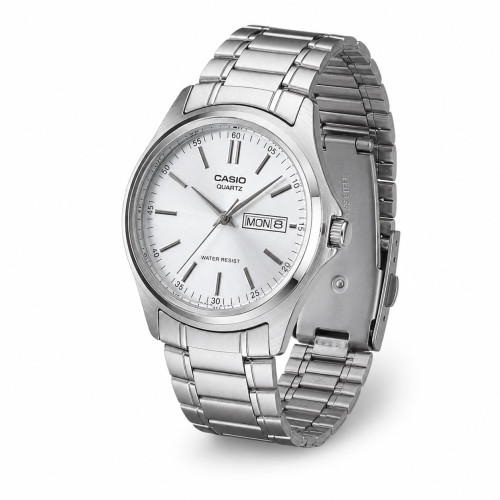 Мужские часы Casio MTP-1239D-7A с металлическим браслетом и минеральным стеклом