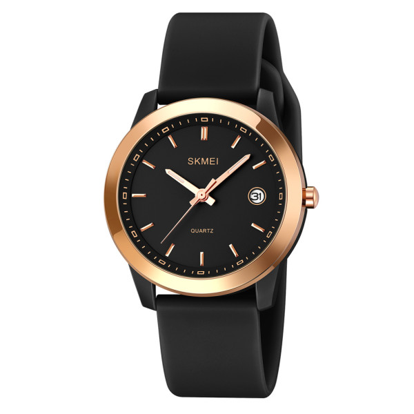 Женские часы Skmei 2319BK Black кварцевые водонепроницаемые черные