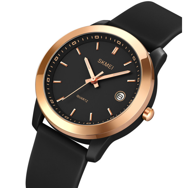 Женские часы Skmei 2319BK Black кварцевые водонепроницаемые черные