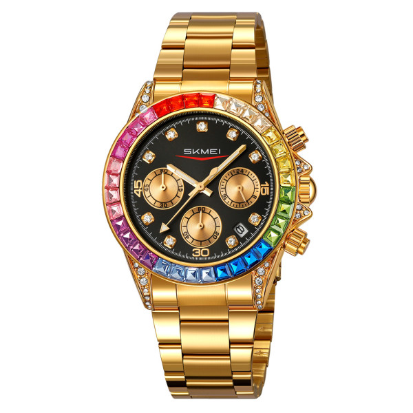 Годинник Skmei 2352GDBK Gold-Black унісекс класичний