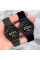 Тактичний чоловічий годинник Skmei 2412NAG Army Green Nylon з підсвічуванням