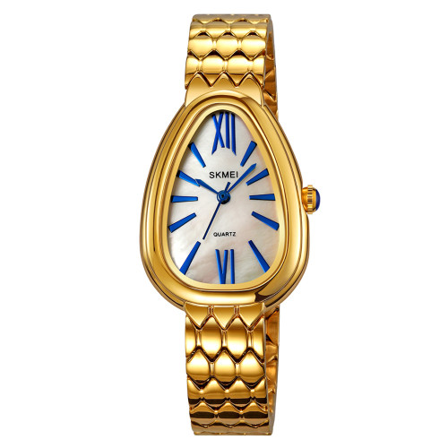 Классические женские часы Skmei 2332GD Gold из цинкового сплава