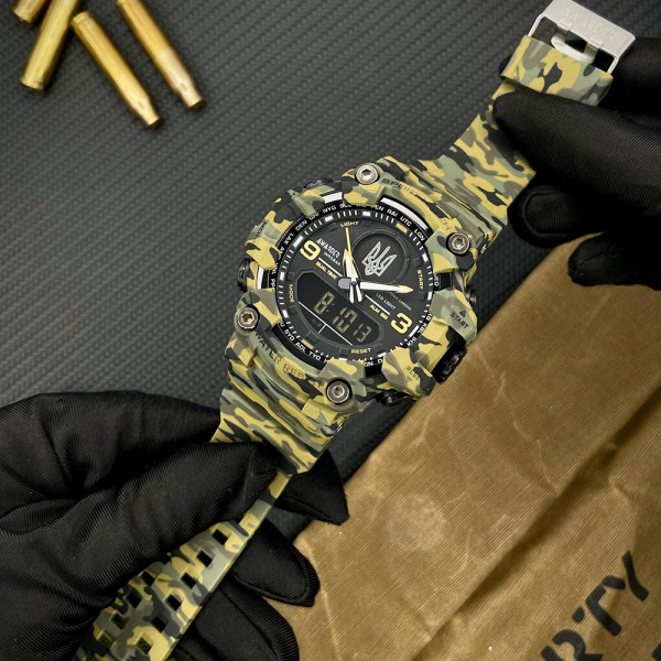 Мужские тактические часы Awarder 001 Тризуб 5 ATM Camo Green