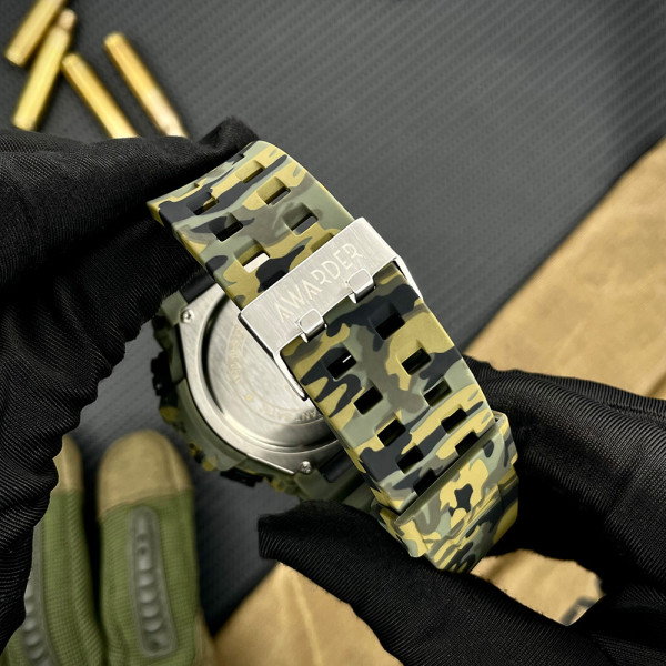 Мужские тактические часы Awarder 001 Тризуб 5 ATM Camo Green