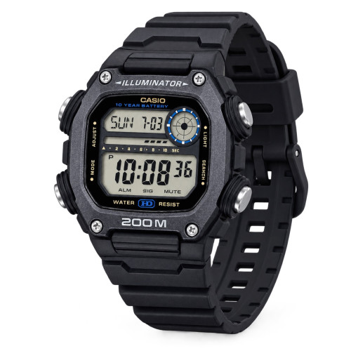 Чоловічий електронний годинник Casio DW-291HX-1A 20 ATM чорний