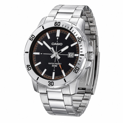 Мужские часы Casio MTP-VD01D-1E2 с металлическим браслетом 5 ATM