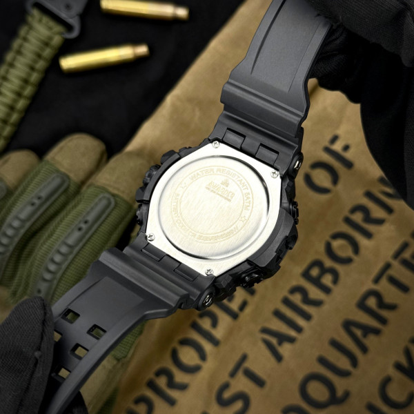 Мужские тактические часы Awarder 001 Полиция All Black 5 ATM черные