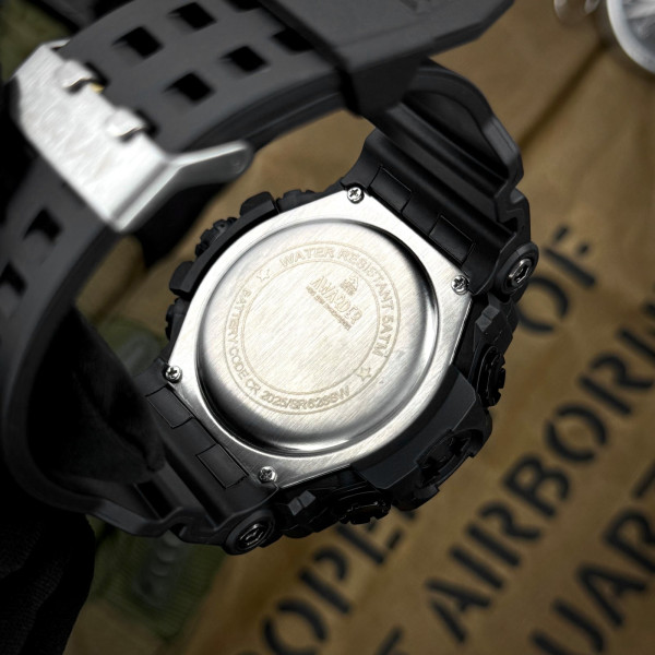 Мужские тактические часы Awarder 001 Полиция All Black 5 ATM черные