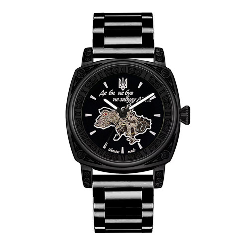Чоловічий годинник Awarder 021 All Black Steel механічний з автопідзаводом