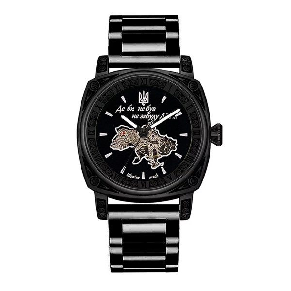 Чоловічий годинник Awarder 021 All Black Steel механічний з автопідзаводом