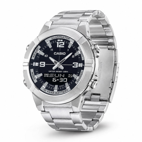 Мужские часы Casio AMW-870D-1A с металлическим браслетом