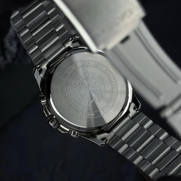 Чоловічий годинник Casio MTP-1374D-7A з металевим браслетом 5 ATM