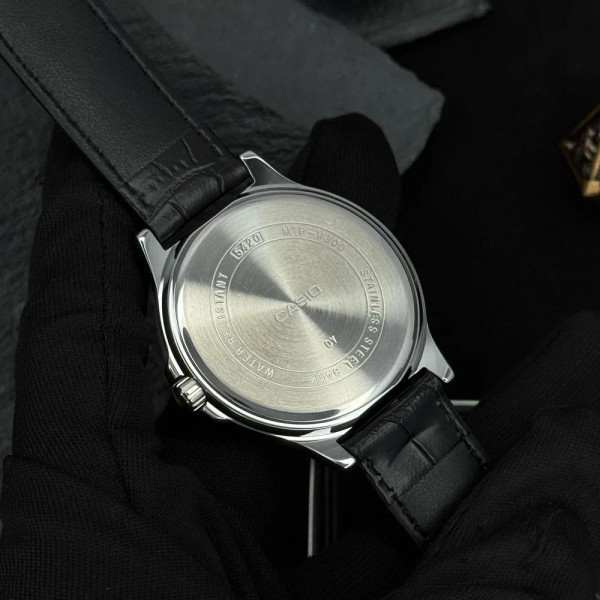 Мужские часы Casio MTP-V300L-1A на кожаном корешке
