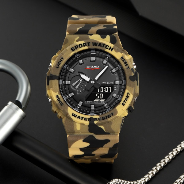 Тактичний чоловічий годинник Skmei 2351CMDT Desert Camouflage