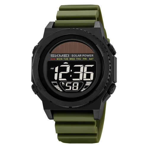 Чоловічий тактичний годинник Skmei 2358AG Army Green 5 ATM