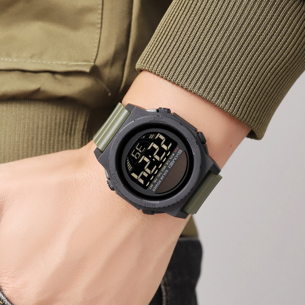 Мужские тактические часы Skmei 2358AG Army Green 5 ATM