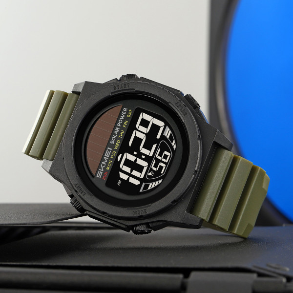 Мужские тактические часы Skmei 2358AG Army Green 5 ATM