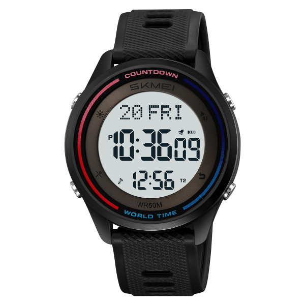 Спортивний чоловічий годинник Skmei 2348BKWT Black-White водонепроникний 5 ATM