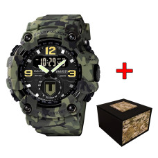 Мужские тактические часы Awarder 004 ТРО Camo Green 5 ATM