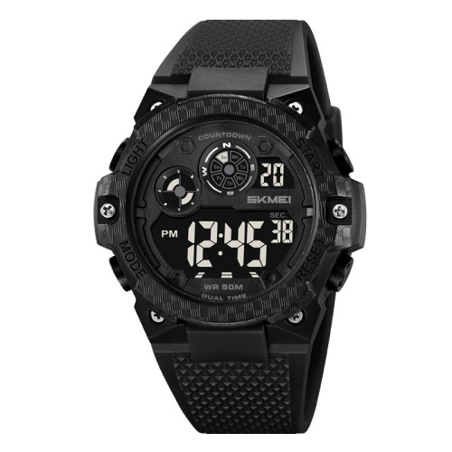 Спортивные мужские тактические часы Skmei 2337BKBK Black-Black 5 ATM