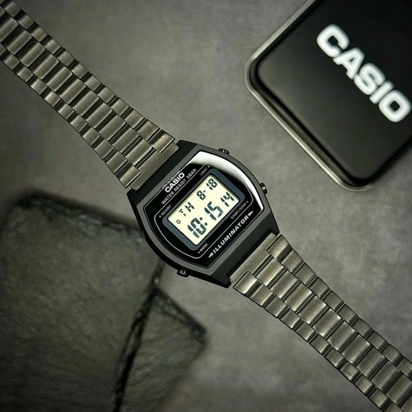 Мужские часы Casio B640WB-1A черные электронные водонепроницаемые