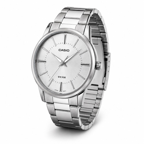 Чоловічий годинник Casio MTP-1303D-7A металевий сріблястий 5 ATM