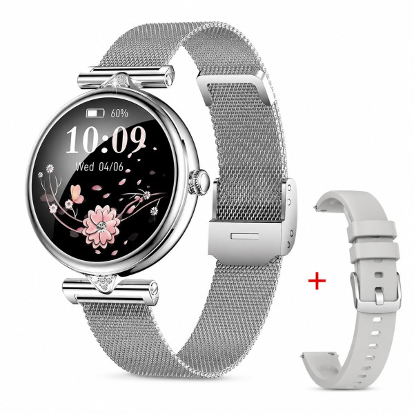 Розумний годинник Modfit Eclipse Silver Mesh + ремінець в подарунок STOPPED