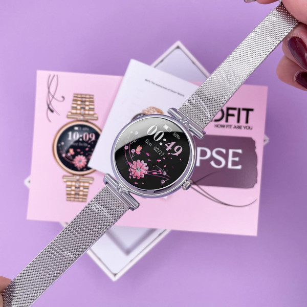 Розумний годинник Modfit Eclipse Silver Mesh + ремінець в подарунок STOPPED