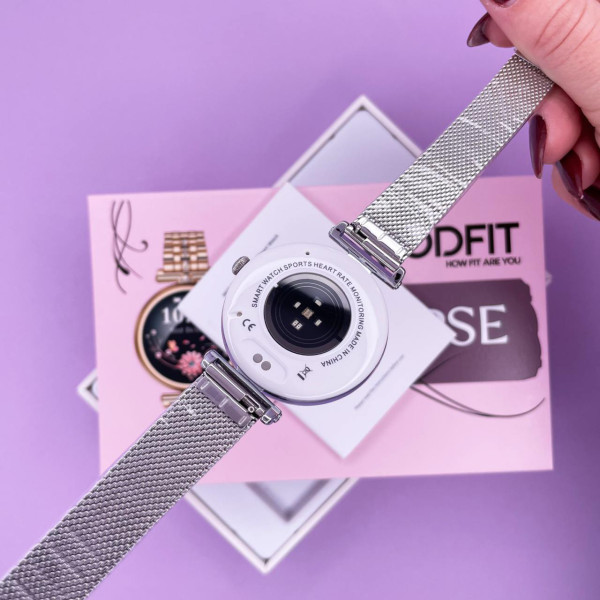 Розумний годинник Modfit Eclipse Silver Mesh + ремінець в подарунок STOPPED