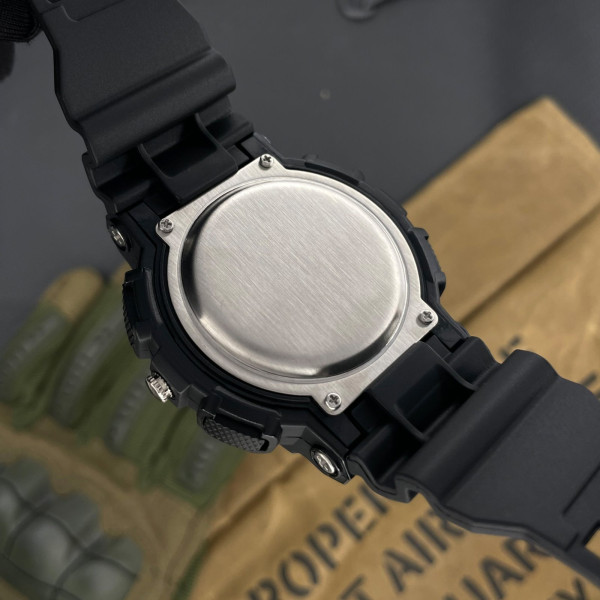 Тактичний чоловічий годинник Awarder 005 Black 5 ATM з підсвічуванням