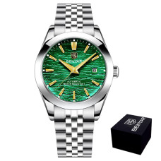 Мужские механические часы Benyar BY-5209 Green с водозащитой 5 ATM