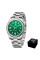 Мужские механические часы Benyar BY-5185 Green 10 ATM со стальным браслетом