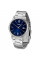 Чоловічий годинник Casio MTP-V002D-2B3 на металевому браслеті з синім циферблатом