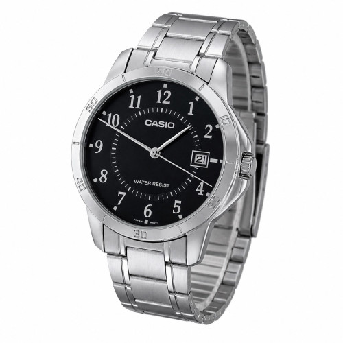 Мужские кварцевые часы Casio MTP-V004D-1B с металлическим браслетом