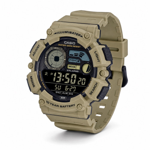 Чоловічий годинник Casio WS-1500H-5B піщаний 10 ATM